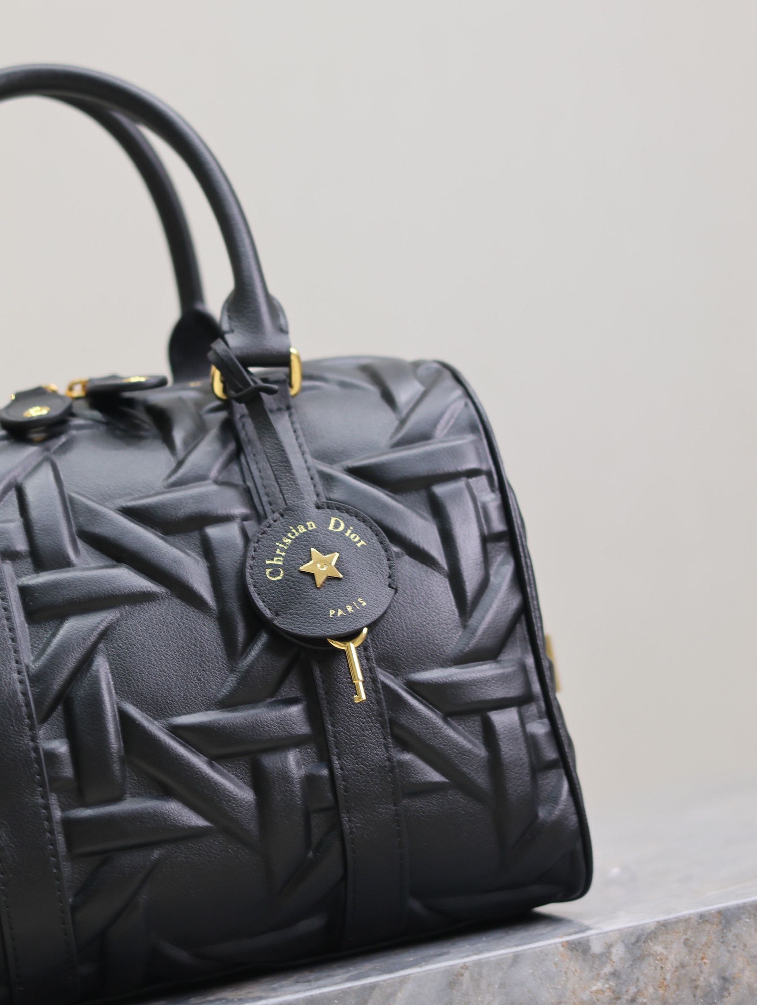 Dior Groove 25 Bag Black Graphic Cannage Calfskin